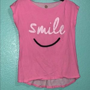 “Smile” pink top